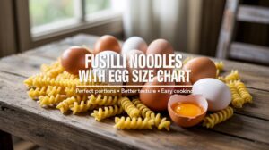 Fusilli Noodles With Egg Size Chart: Prefect Ultimate Guide