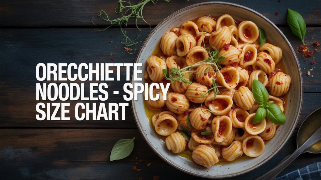 Orecchiette Noodles With Spicy Size Chart