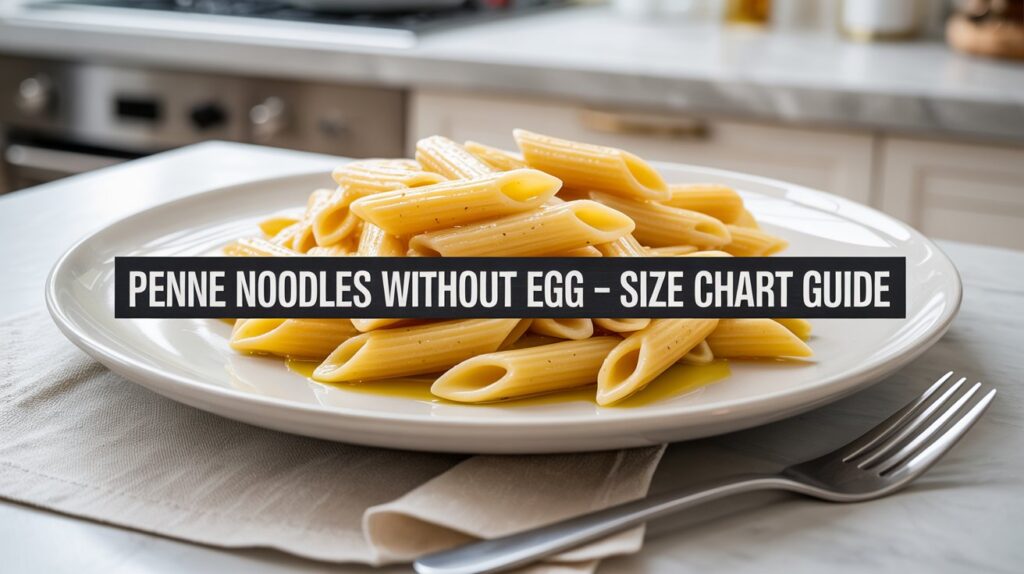 Penne Noodles Without Egg Size Chart: Ultimate Guide & Tips
