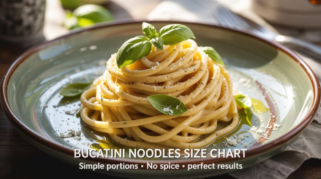 Bucatini Noodles Without Spicy Size Chart: Ultimate Guide & Tips