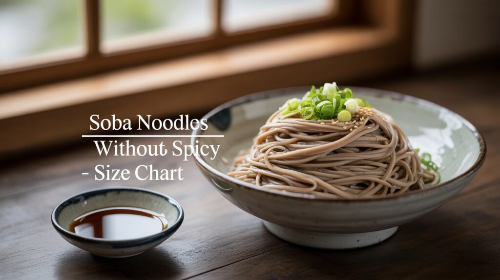 Soba Noodles Without Spicy Size Chart: Ultimate Guide & Tips