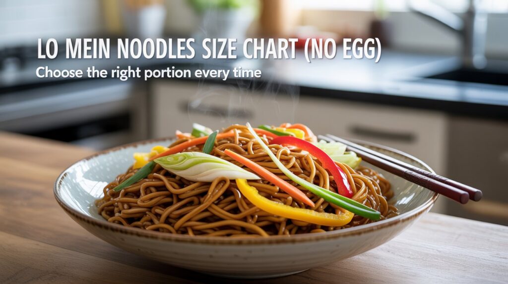 Lo Mein Noodles Without Egg Size Chart: Ultimate Guide
