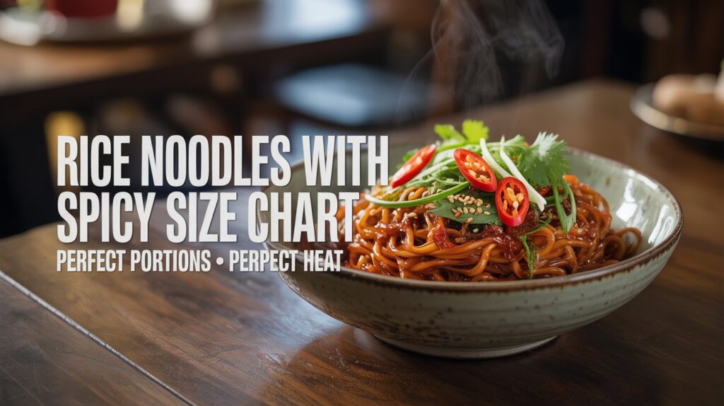 Rice Noodles With Spicy Size Chart: Ultimate Guide