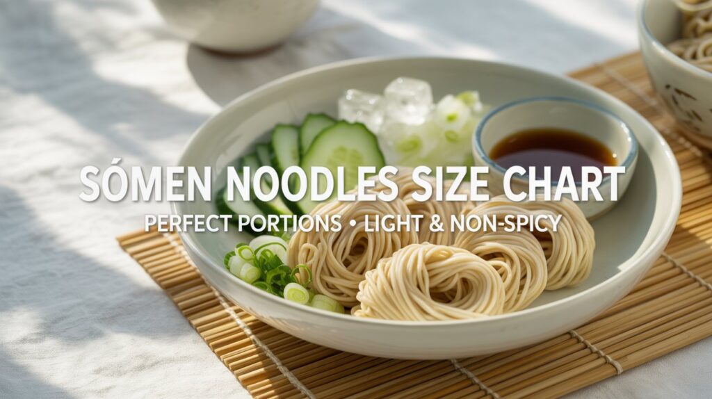 Sōmen Noodles Without Spicy Size Chart: Ultimate Guide