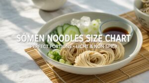 Sōmen Noodles Without Spicy Size Chart: Ultimate Guide