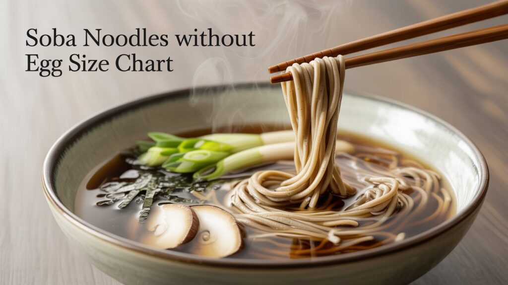 Soba Noodles Without Egg Size Chart