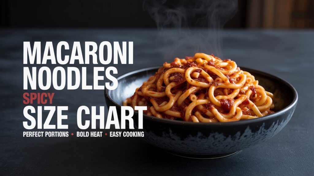 Macaroni Noodles With Spicy Size Chart: Ultimate Guide & Tips