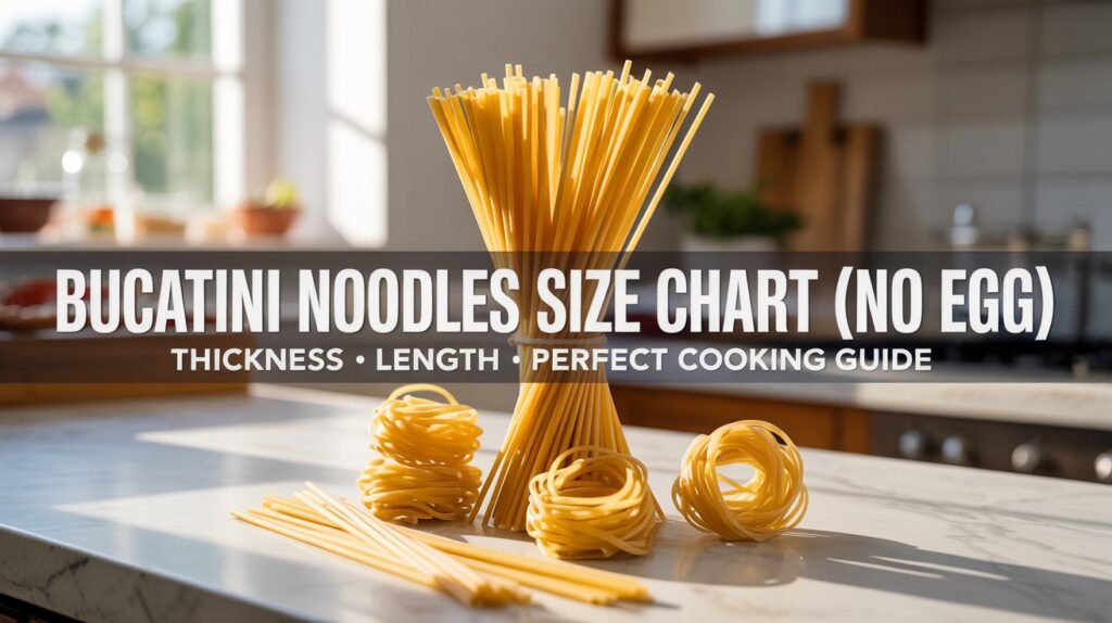 Bucatini Noodles Without Egg Size Chart: Ultimate Guide & Tips