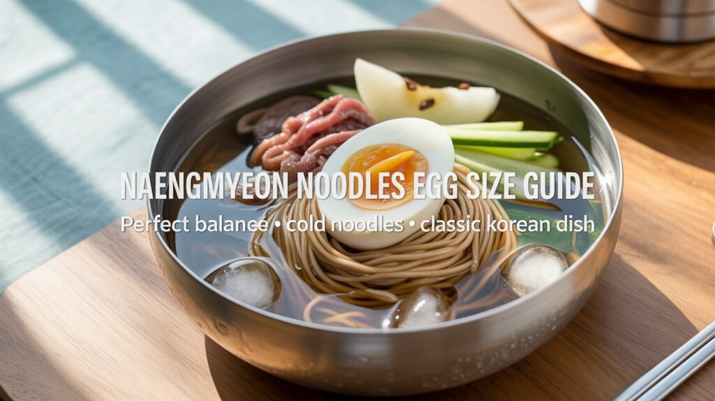 Naengmyeon Noodles With Egg Size Chart: Ultimate Guide