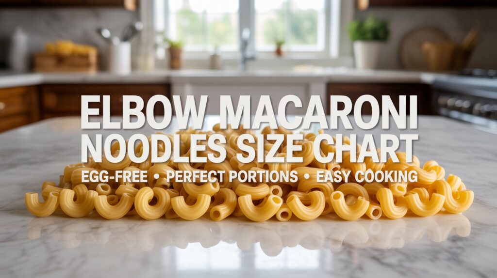 Elbow Macaroni Noodles Without Egg Size Chart: Ultimate Guide