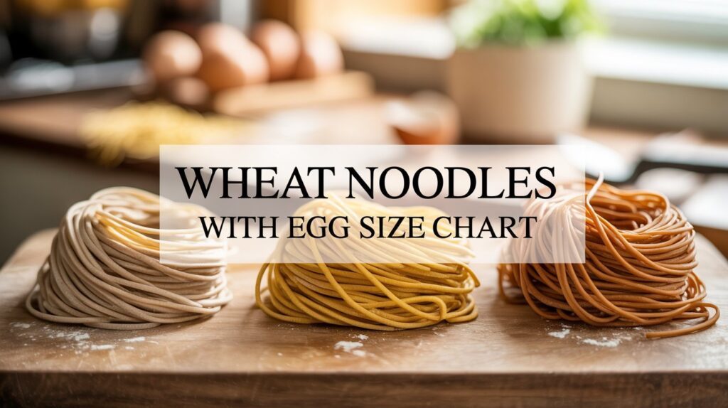 Wheat Noodles With Egg Size Chart