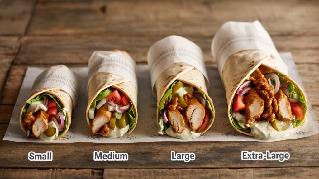 Shawarma Wrap Size Chart: Ultimate Guide to Perfect Portions