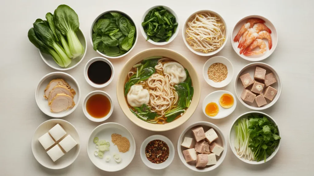 Customizing Your Wonton Noodle Bowl