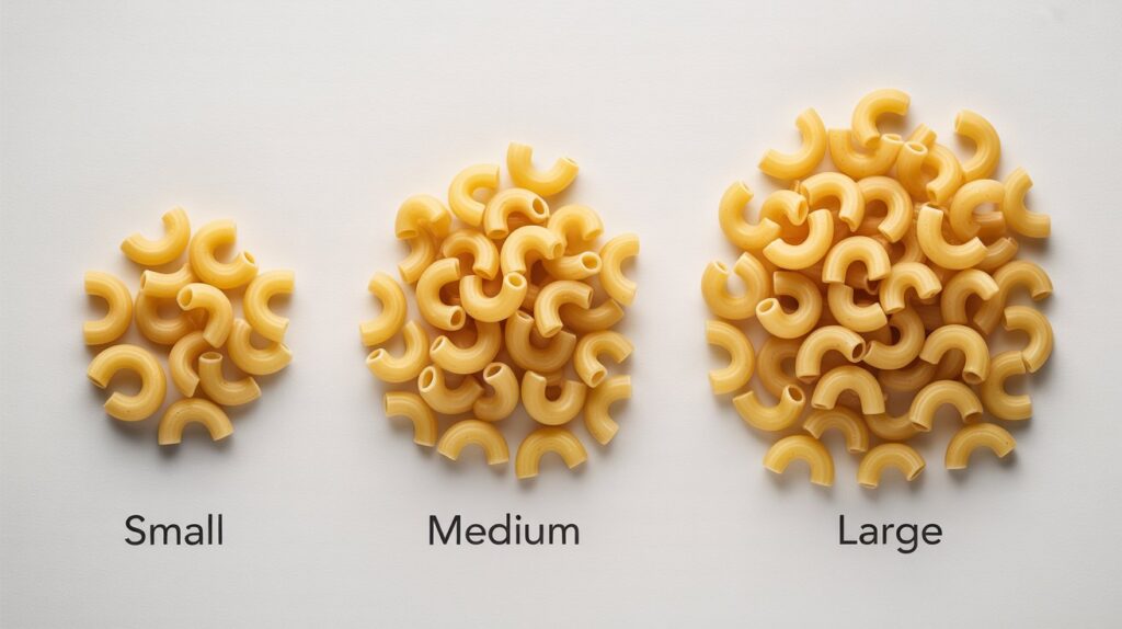 Standard Sizes Of Elbow Macaroni