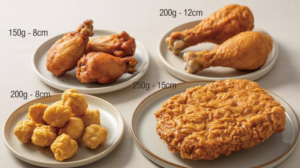 Taiwanese Fried Chicken Size Chart: Ultimate Guide to Perfect Portions