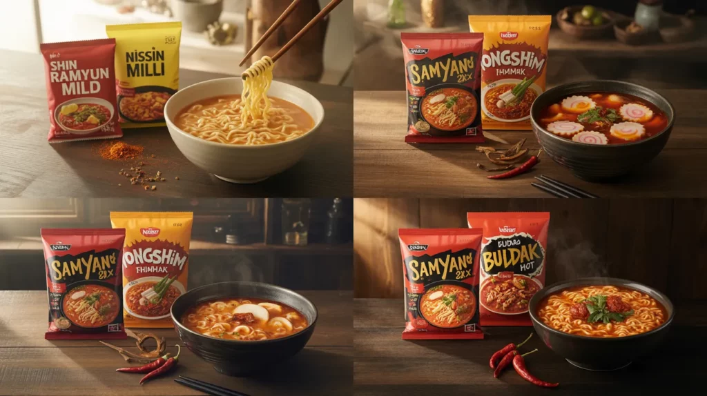 Popular Spicy Ramen Brands