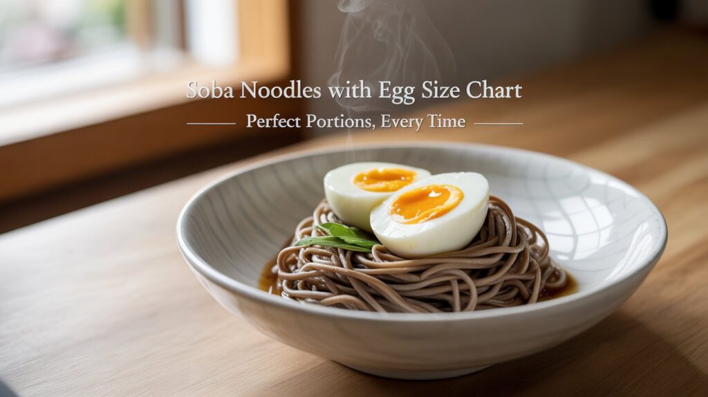 Soba Noodles With Egg Size Chart