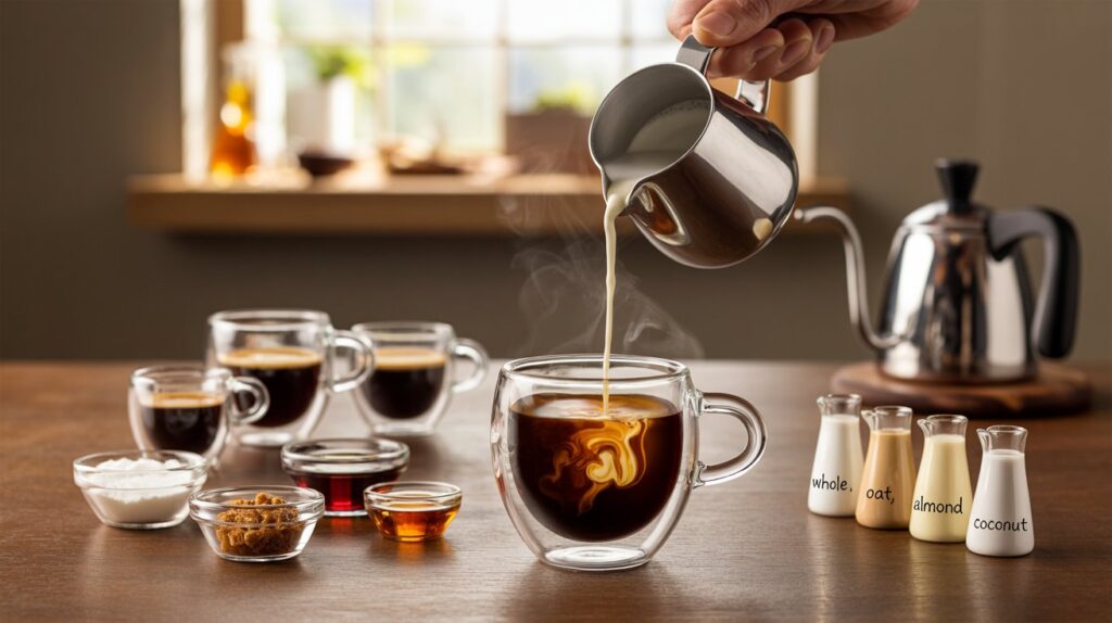 Americano Coffee With Milk And Sugar Size Chart: Ultimate Guide