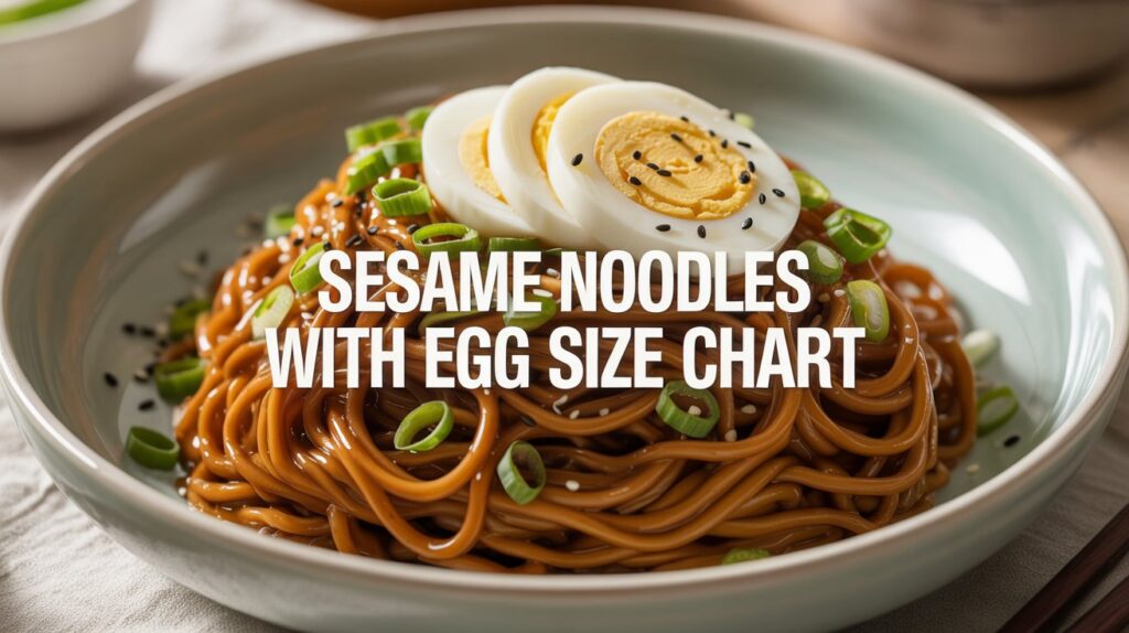 Sesame Noodles With Egg Size Chart: Ultimate Guide for Perfect Portions