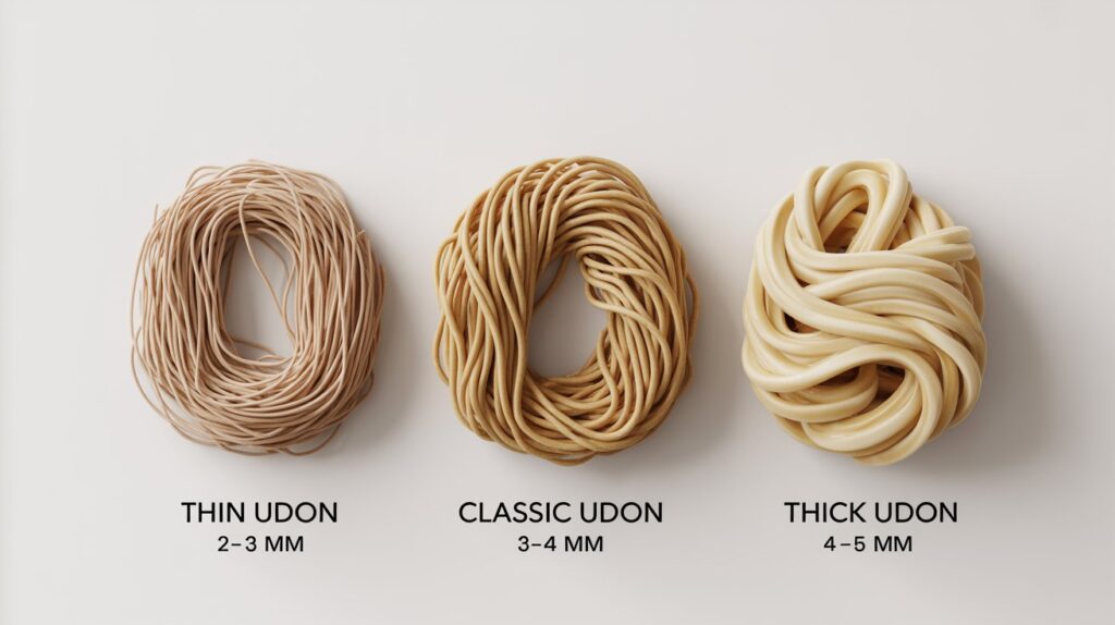 Common Udon Sizes