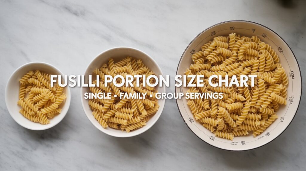 Measuring Fusilli Portions