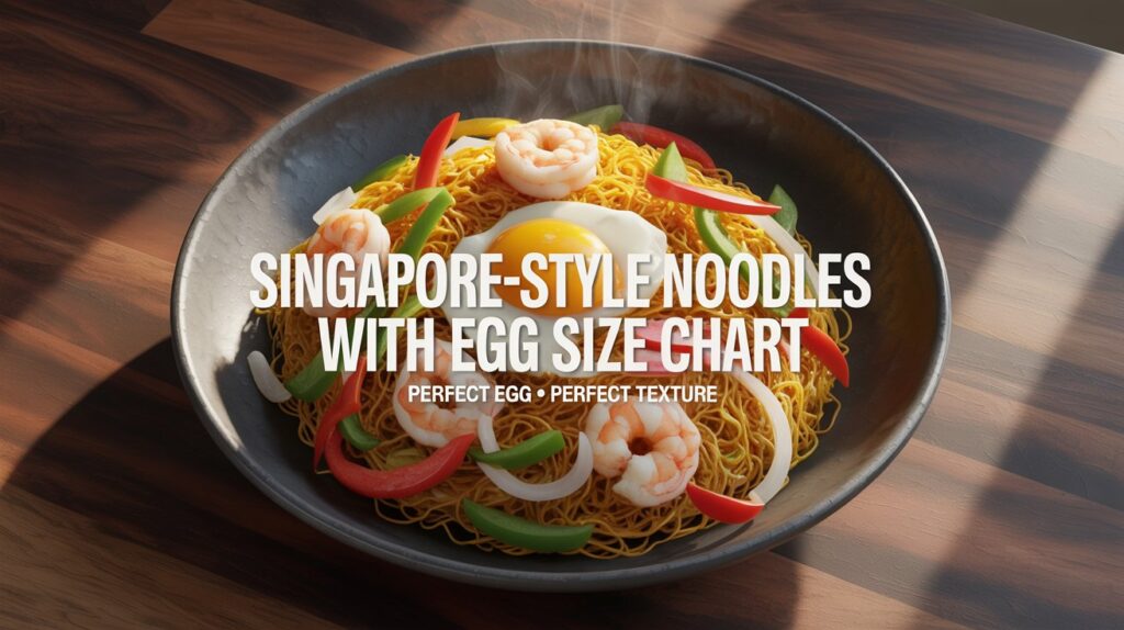 Singapore-Style Noodles With Egg Size Chart: Ultimate Guide