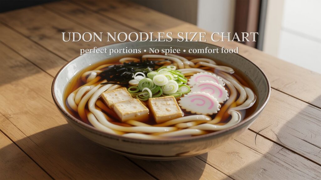 Udon Noodles Without Spicy Size Chart: Ultimate Guide & Tips