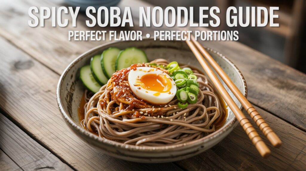 Soba Noodles With Spicy Size Chart