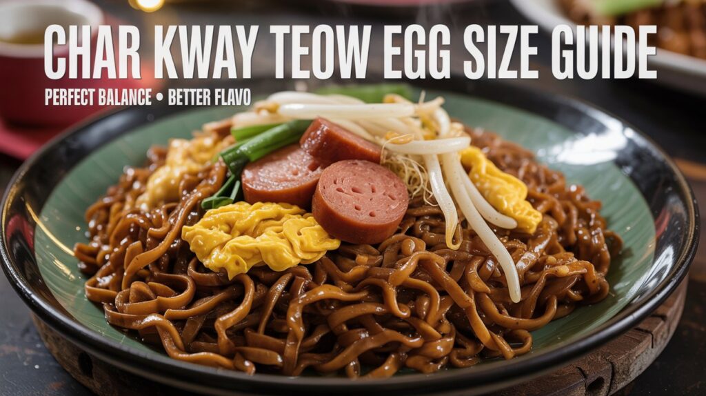 Char Kway Teow With Egg Size Chart: Ultimate Guide