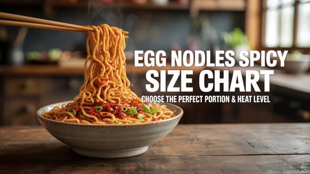 Egg Noodles With Spicy Size Chart: Ultimate Guide 2026