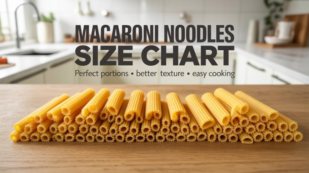 Macaroni Noodles Size Chart: Ultimate Guide to Perfect Portions