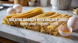 Bucatini Noodles With Egg Size Chart: Ultimate Guide to Perfect Portions