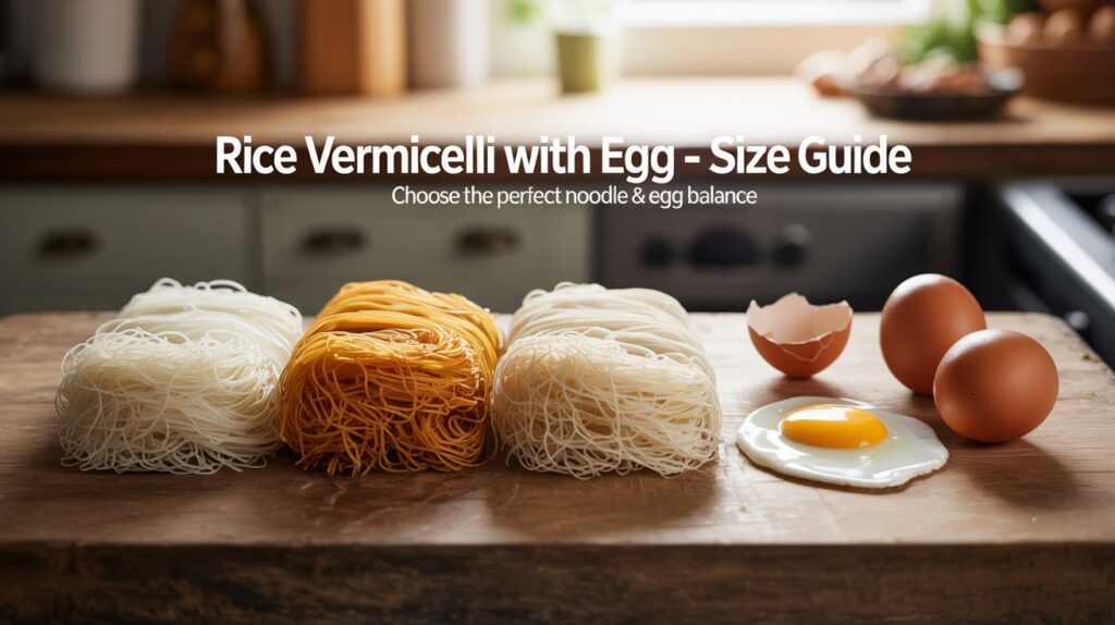Rice Vermicelli Noodles With Egg Size Chart: Ultimate Guide 2026