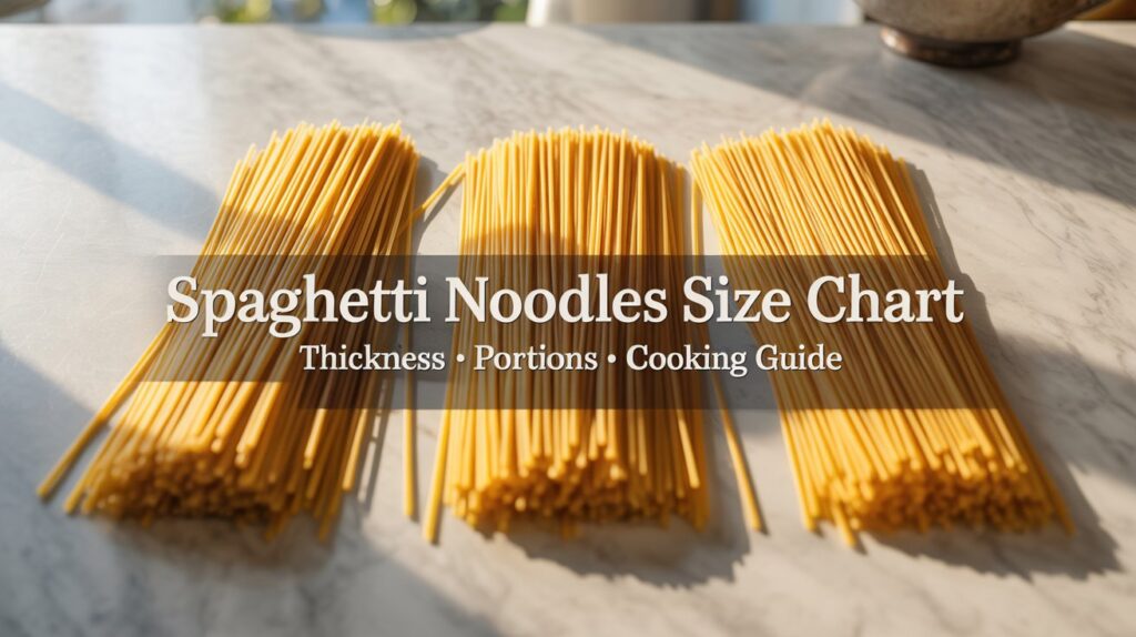 Spaghetti Noodles Size Chart: Ultimate Guide for Perfect Pasta Portions