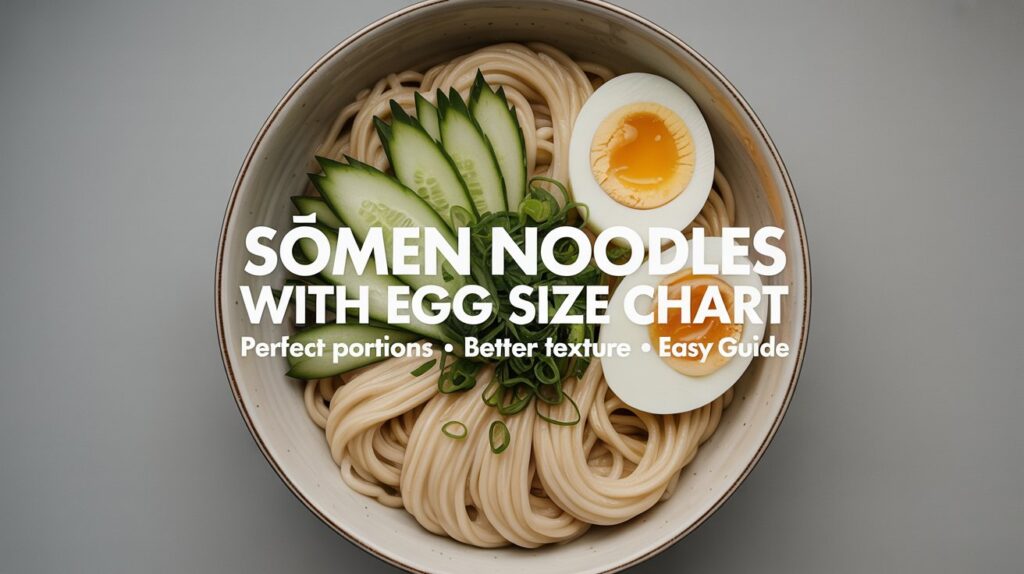 Sōmen Noodles With Egg Size Chart: Ultimate Guide 2026