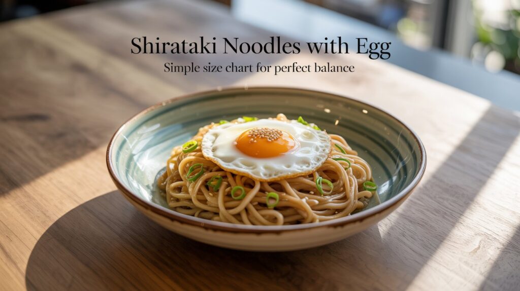 Shirataki Noodles With Egg Size Chart: Ultimate Guide Revealed