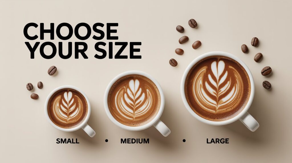 Common Espresso Milk Coffee Sizes