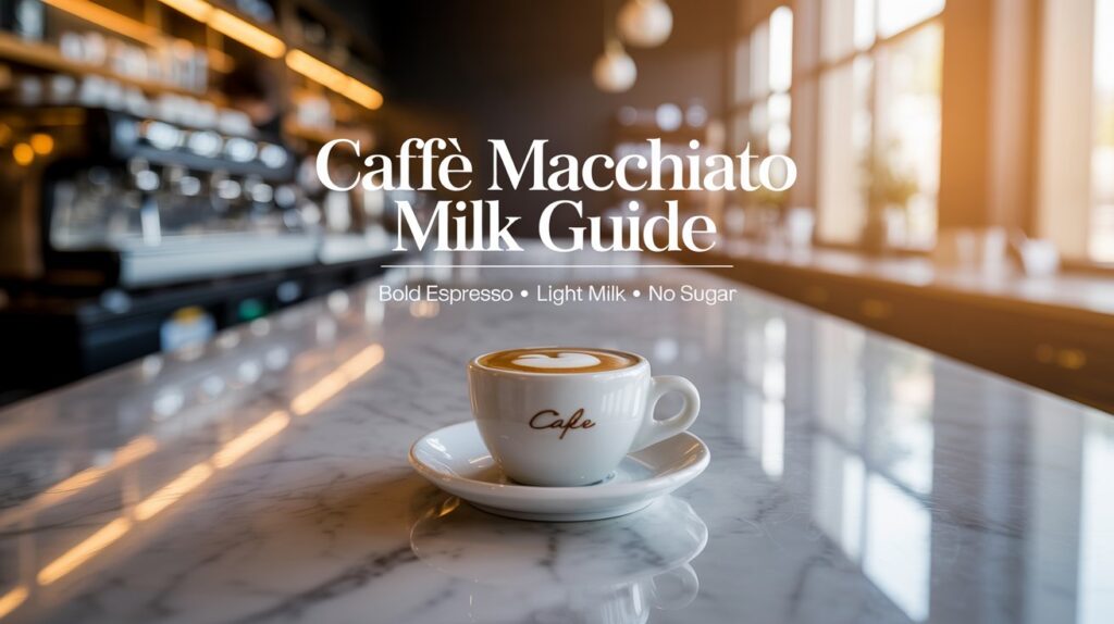 Caffè Macchiato Milk Coffee Without Sugar Size Chart