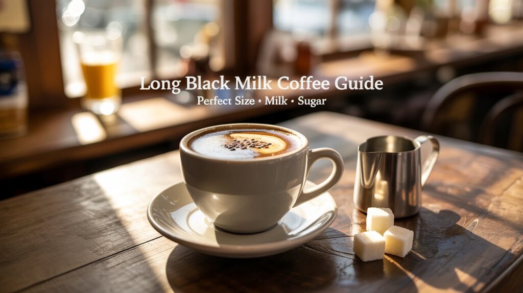 Long Black Milk Coffee With Sugar Size Chart