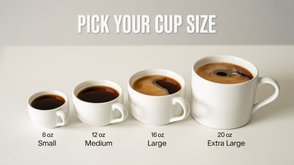 Drip Coffee With Sugar Size Chart 2026