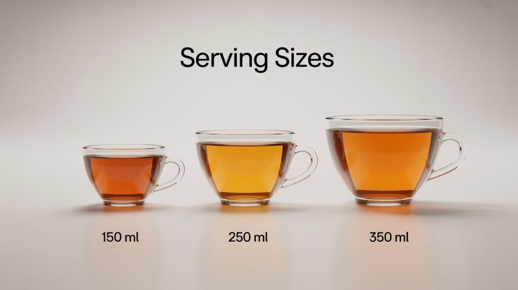 Common Black Tea Serving Sizes