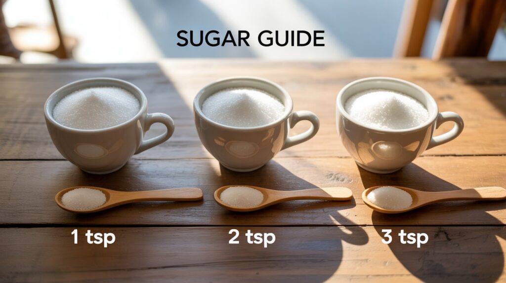 Sugar Amounts By Size