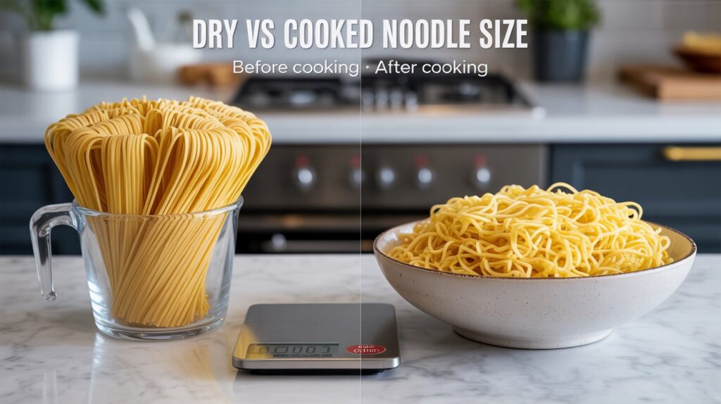 Measuring Dry Vs Cooked Noodles