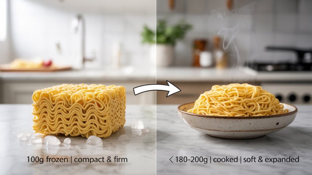 Measuring Frozen Noodles