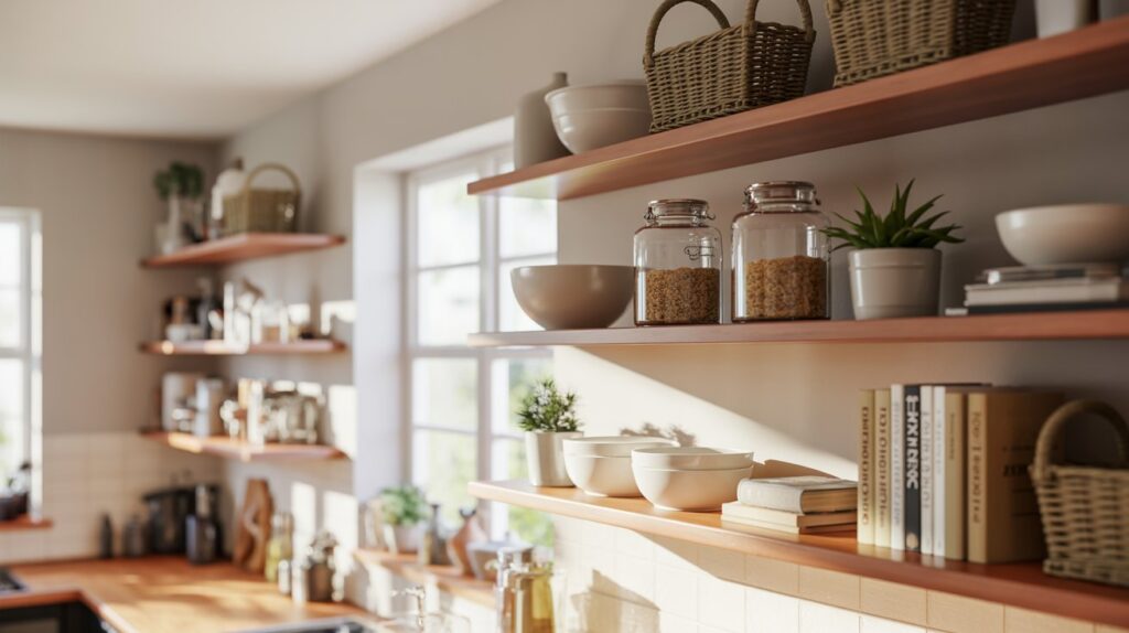 24 Kitchen Decor Wall Shelves Ideas for a Stylish & Functional Space