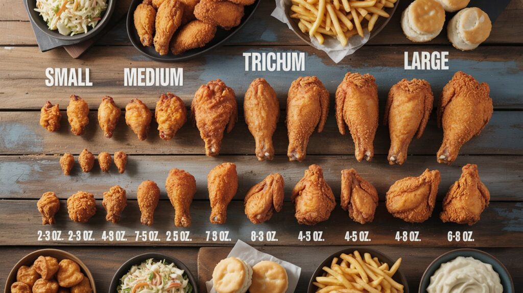 Fried Chicken Size Chart: Ultimate Guide to Perfect Portions