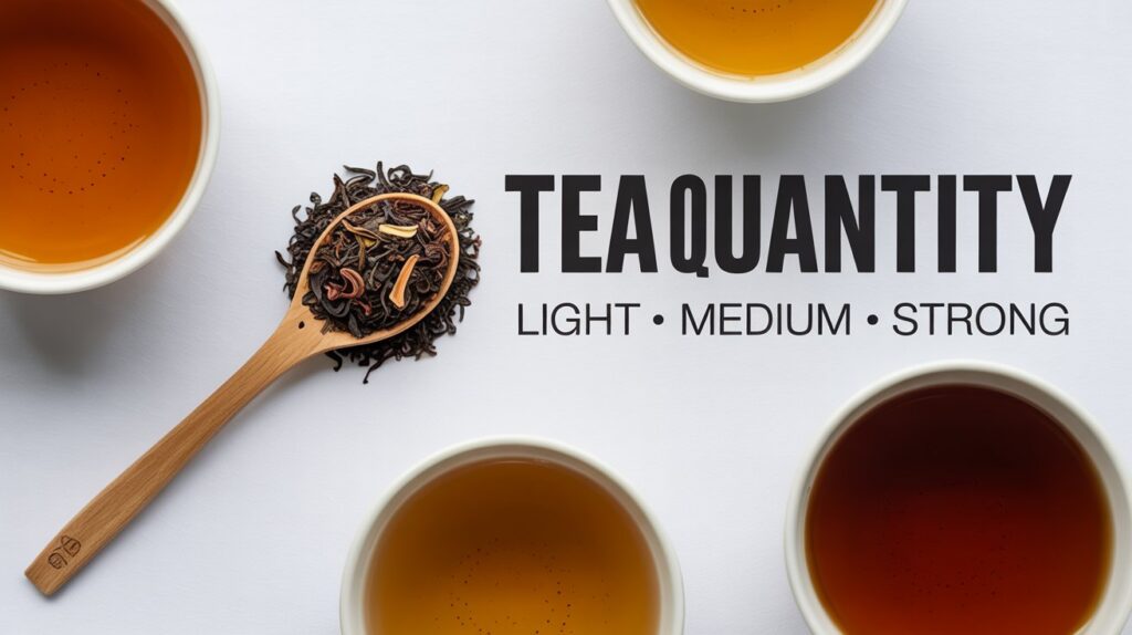 Tea Quantity Per Size