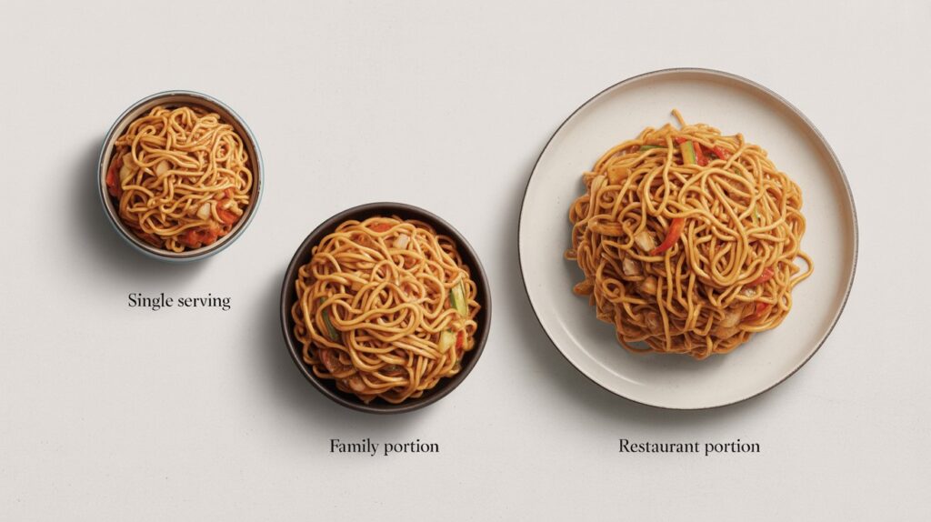 Portion Sizes For Different Meals