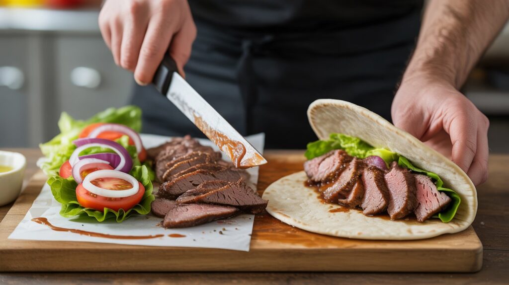 Portioning Beef For Wraps