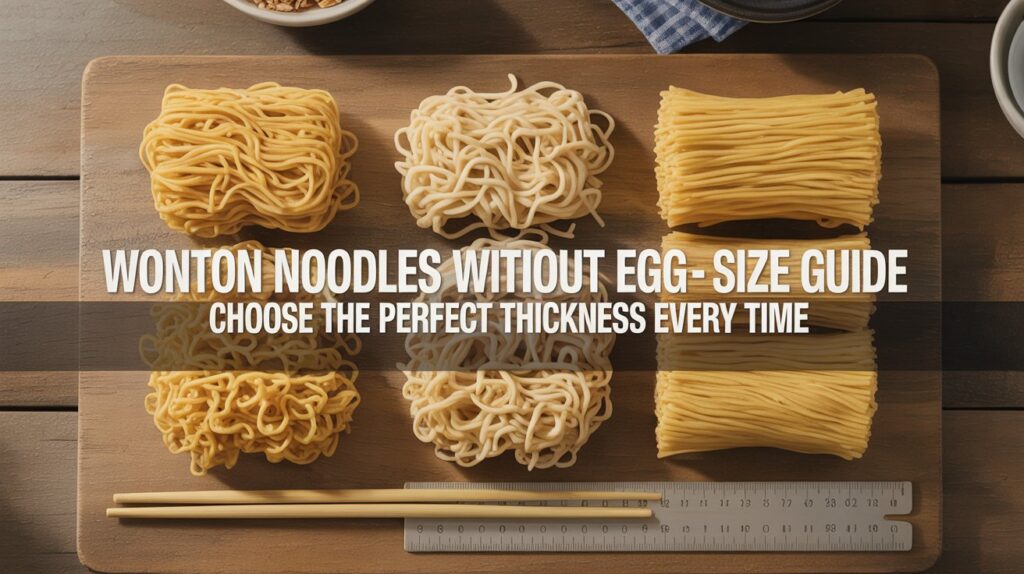 Wonton Noodles Without Egg Size Chart: Ultimate Guide & Tips
